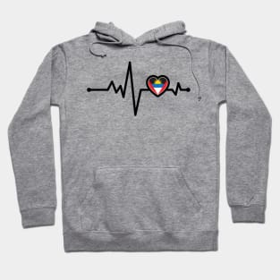 Antigua and Barbuda Heart Monitor Hoodie